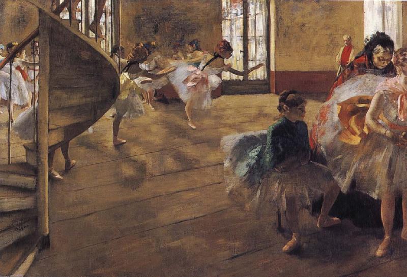 unknow artist Ballet rehearsal oil painting image